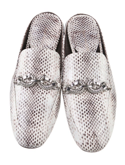 Tory Burch Leather Animal Print Mules