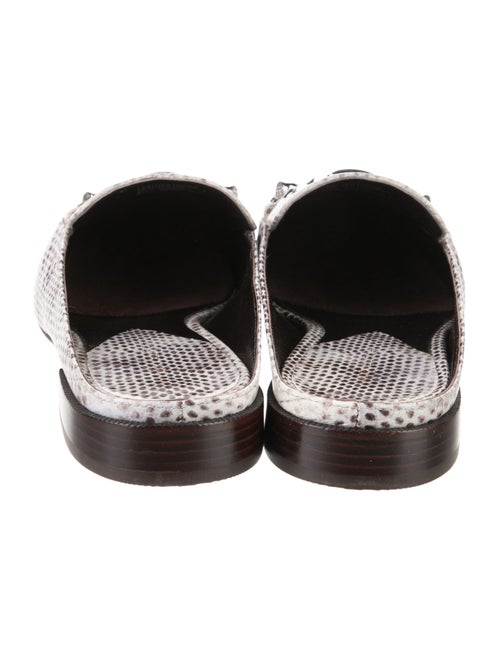 Tory Burch Leather Animal Print Mules