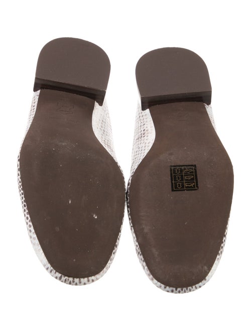 Tory Burch Leather Animal Print Mules