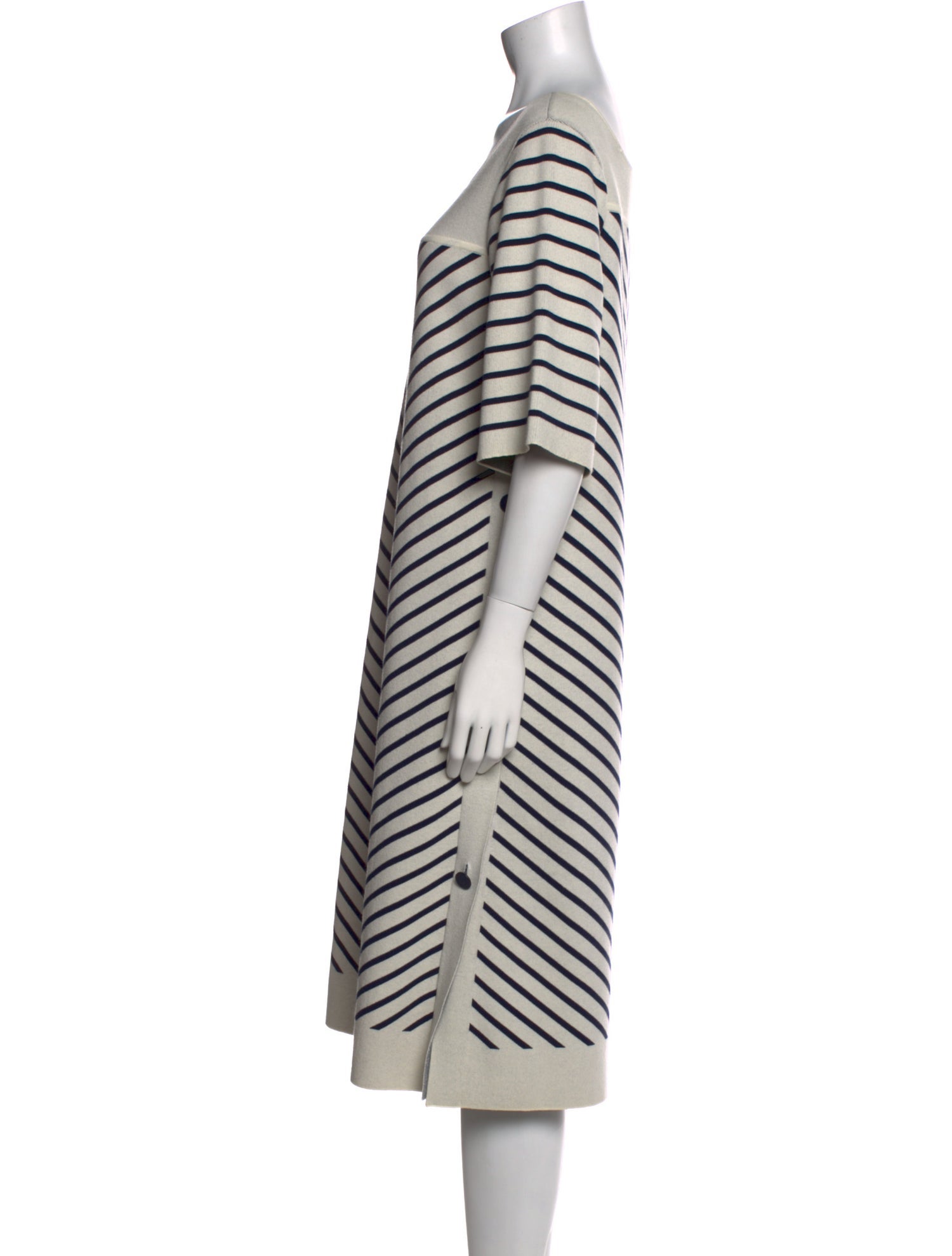 Tory Burch Striped Midi Length Dress