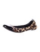 Tory Burch Ponyhair Animal Print Ballet Flats