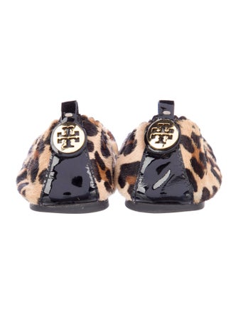 Tory Burch Ponyhair Animal Print Ballet Flats