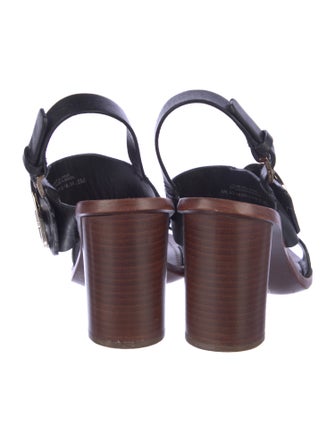 Tory Burch Leather Slingback Sandals