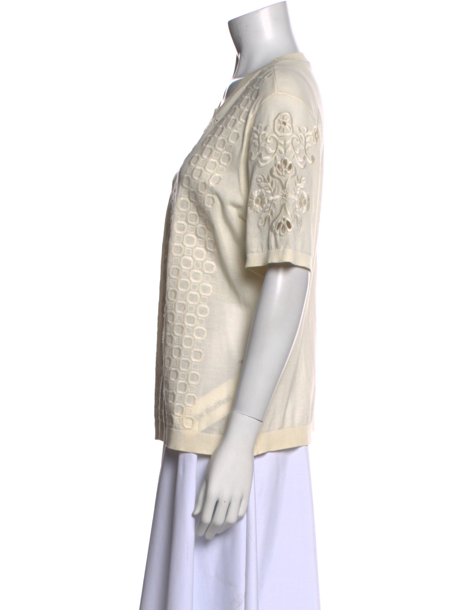 Tory Burch Crew Neck Short Sleeve T-Shirt