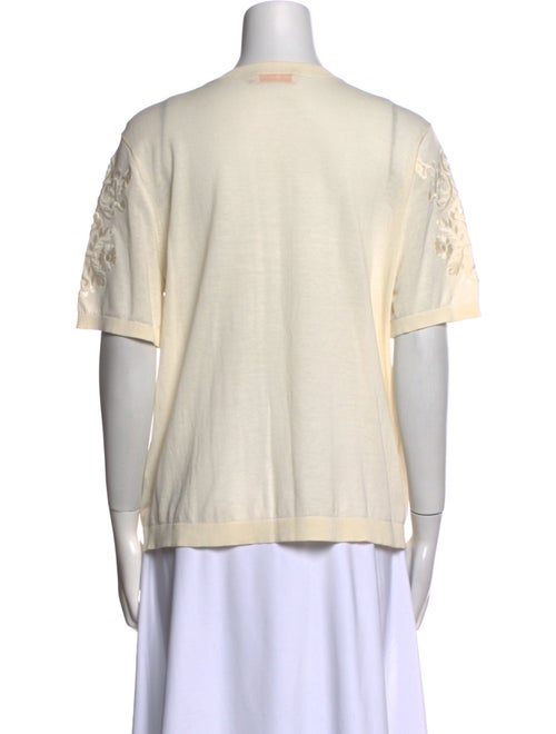 Tory Burch Crew Neck Short Sleeve T-Shirt