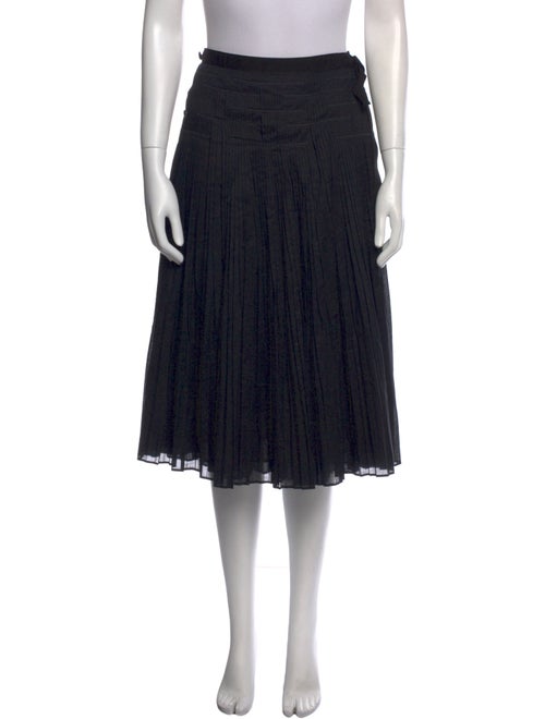 Tory Burch Pleated Accents Midi Length Skirt