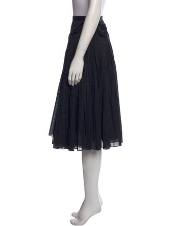 Tory Burch Pleated Accents Midi Length Skirt