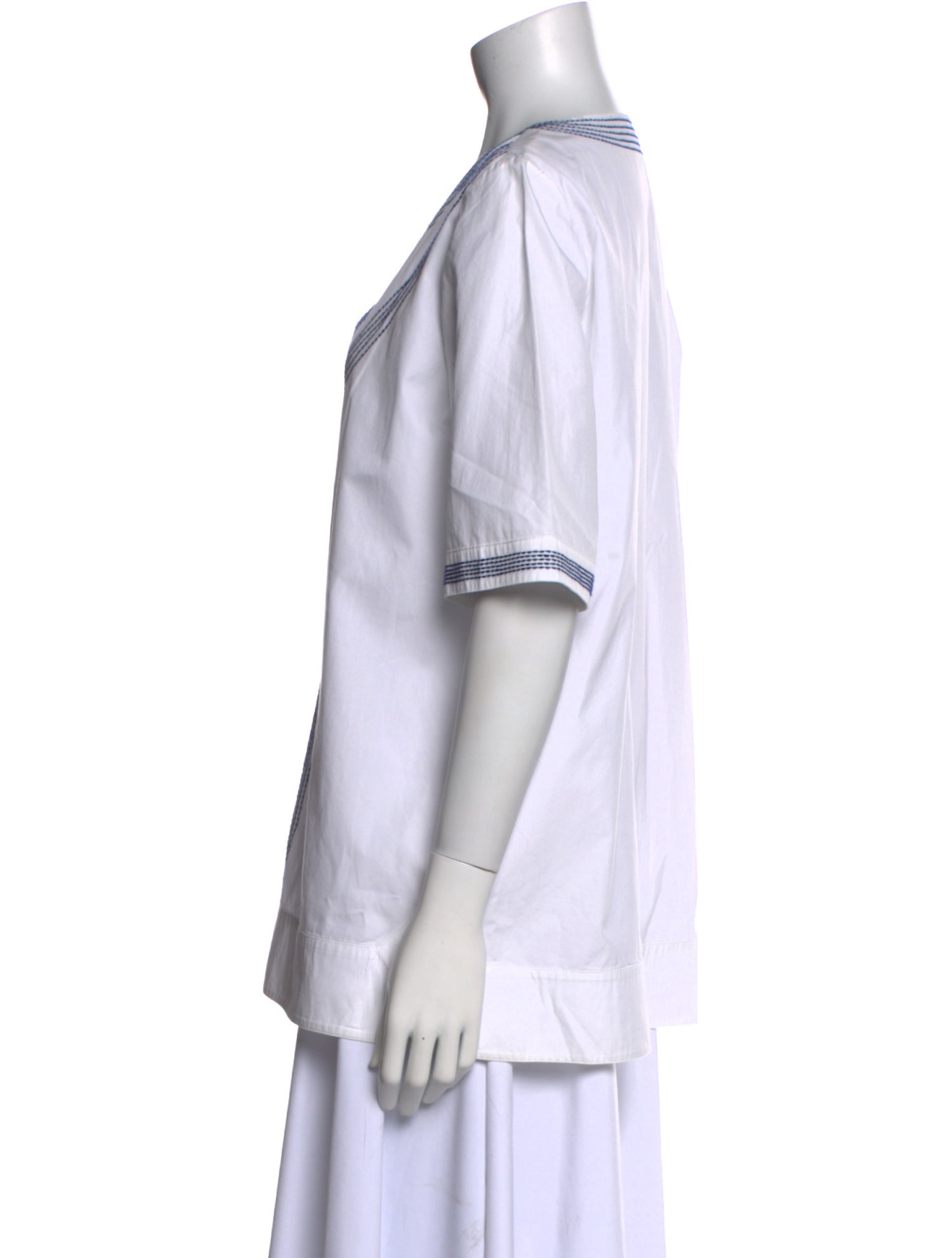 Tory Burch V-Neck Short Sleeve Tunic