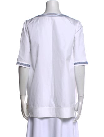 Tory Burch V-Neck Short Sleeve Tunic