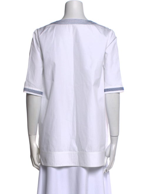 Tory Burch V-Neck Short Sleeve Tunic