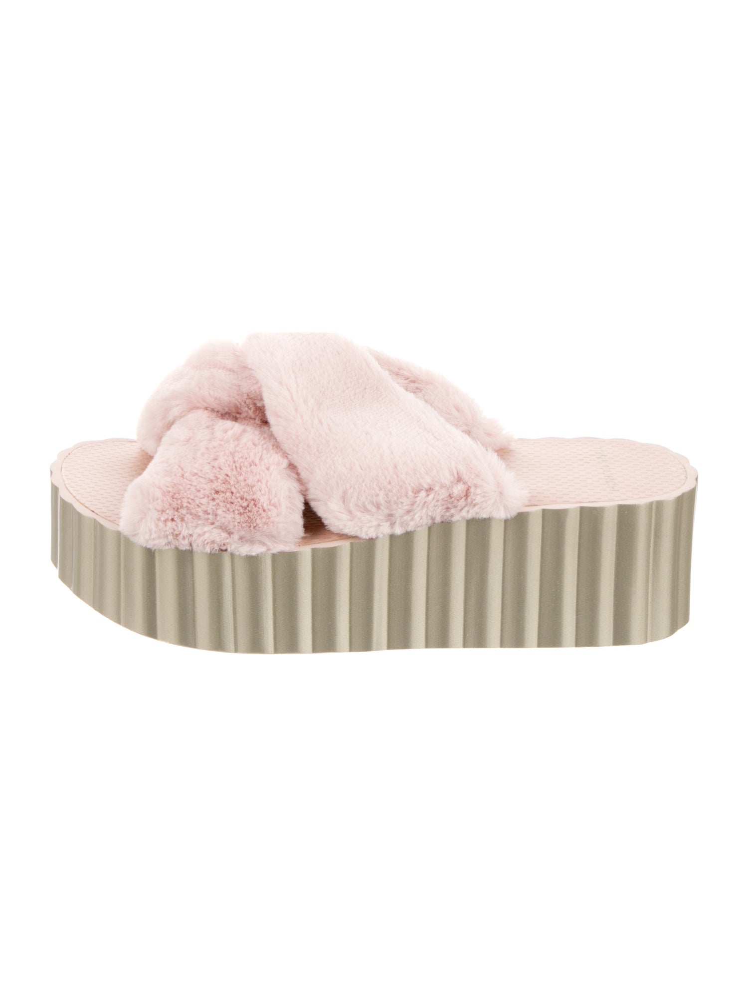 Tory Burch Faux Fur Slides