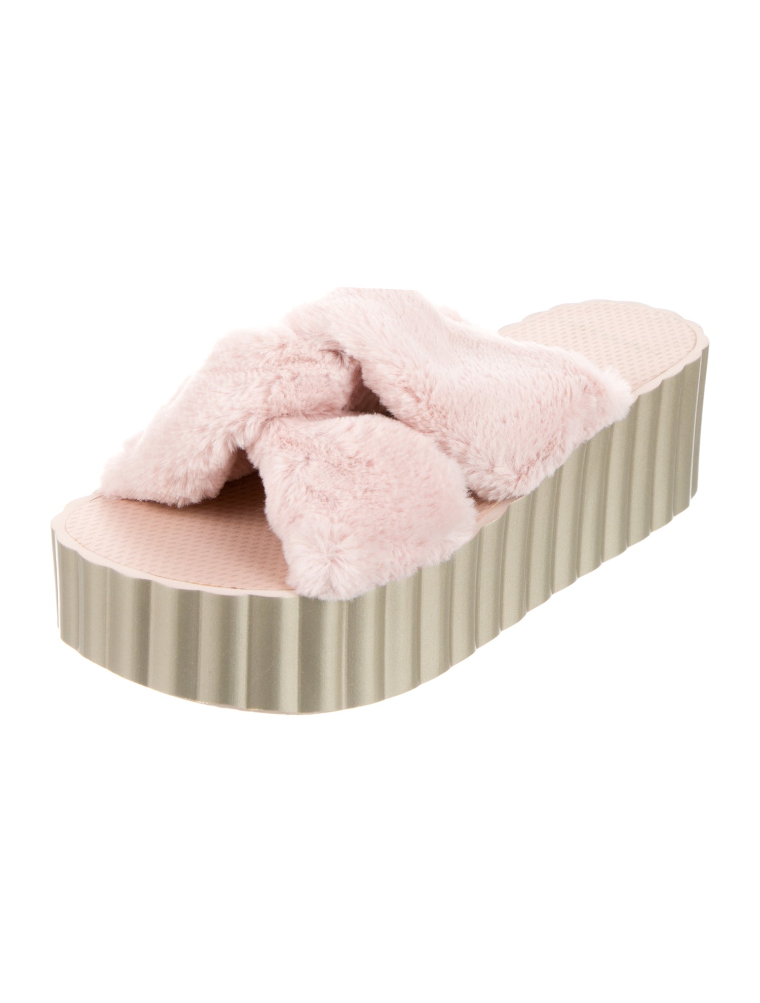 Tory Burch Faux Fur Slides