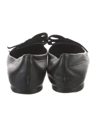 Tory Burch Leather Bow Accents Flats