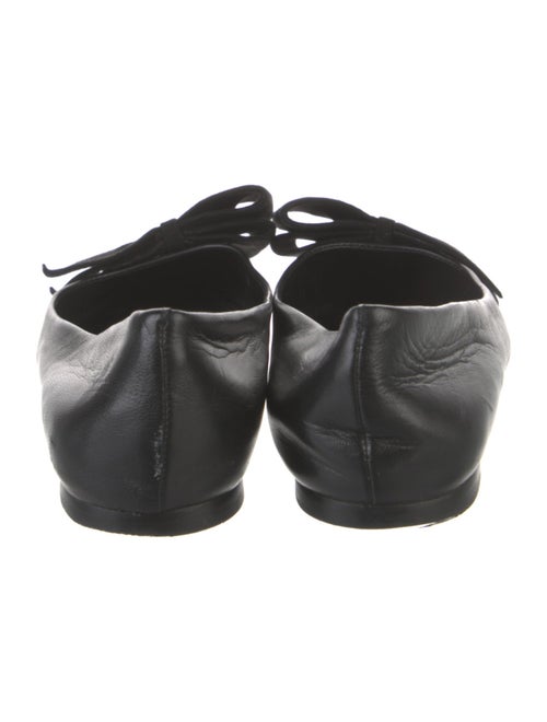 Tory Burch Leather Bow Accents Flats