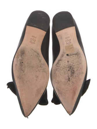 Tory Burch Leather Bow Accents Flats