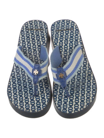 Tory Burch Rubber Printed Flip Flops