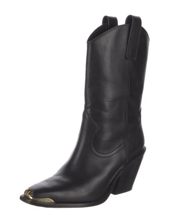 Tory Burch Leather Western Boots
