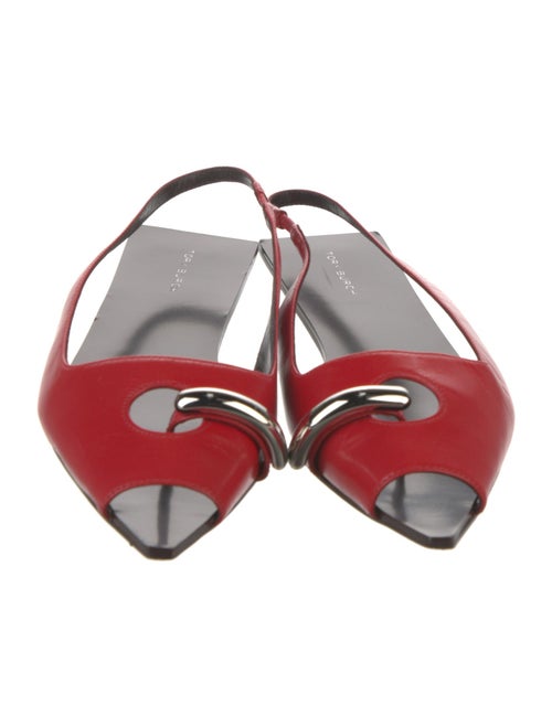 Tory Burch Leather Slingback Flats