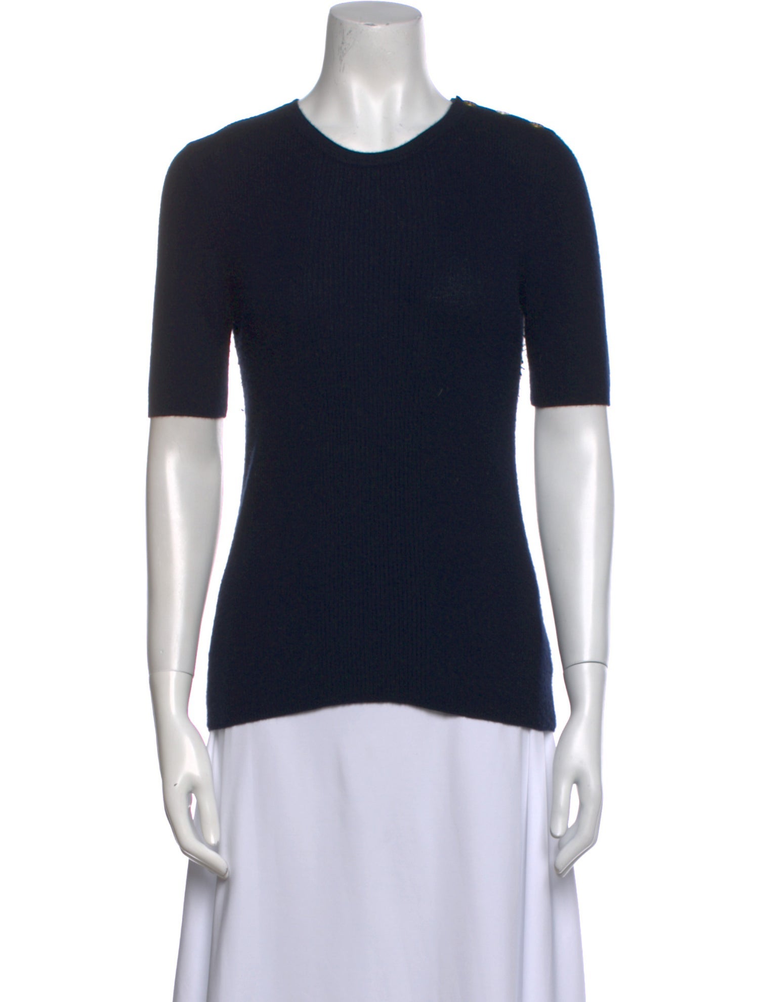 Tory Burch Cashmere Crew Neck T-Shirt