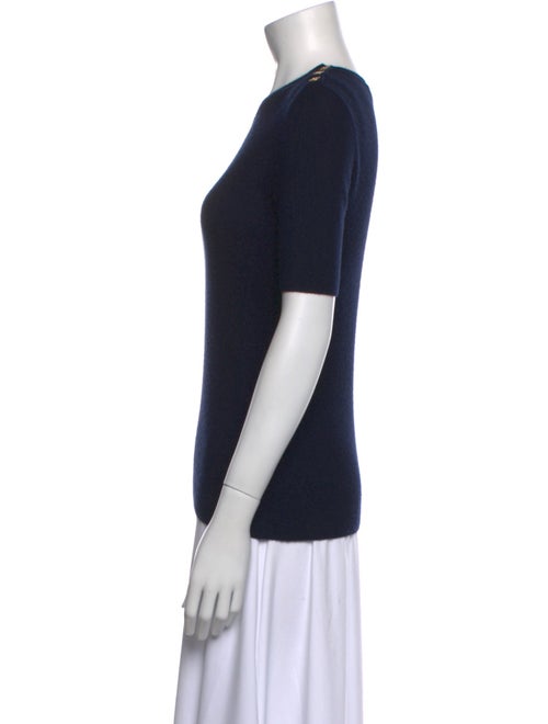 Tory Burch Cashmere Crew Neck T-Shirt