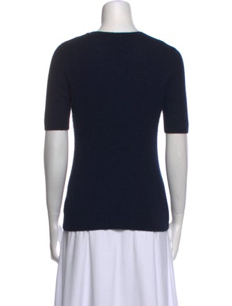 Tory Burch Cashmere Crew Neck T-Shirt