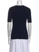 Tory Burch Cashmere Crew Neck T-Shirt