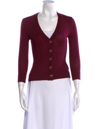 Tory Burch Merino Wool V-Neck Sweater
