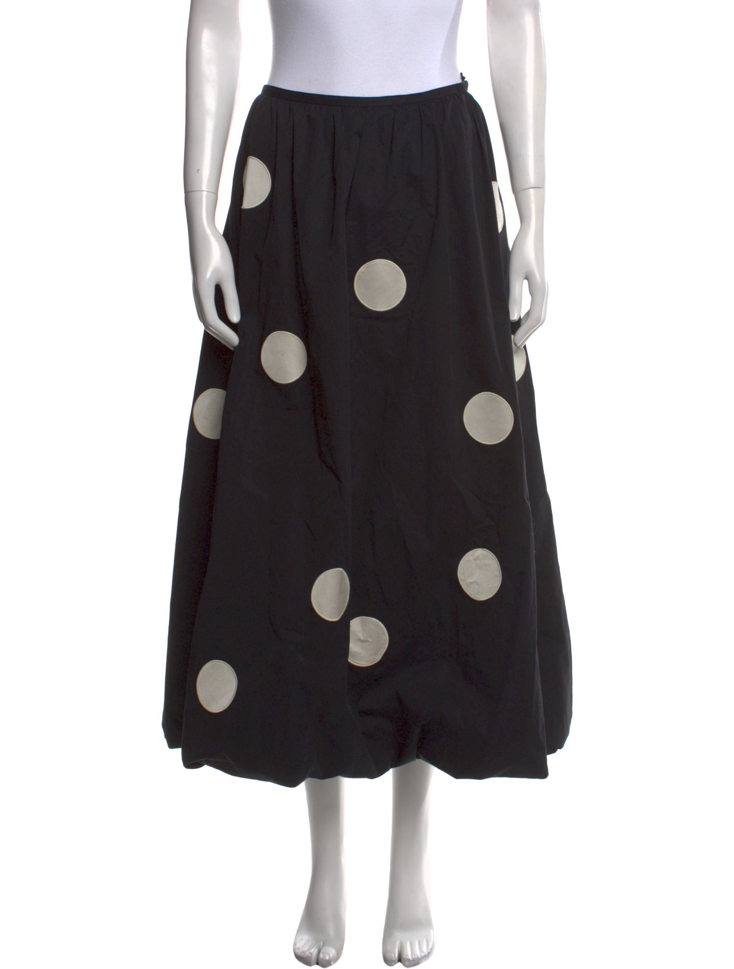 Tory Burch Polka Dot Print Midi Length Skirt