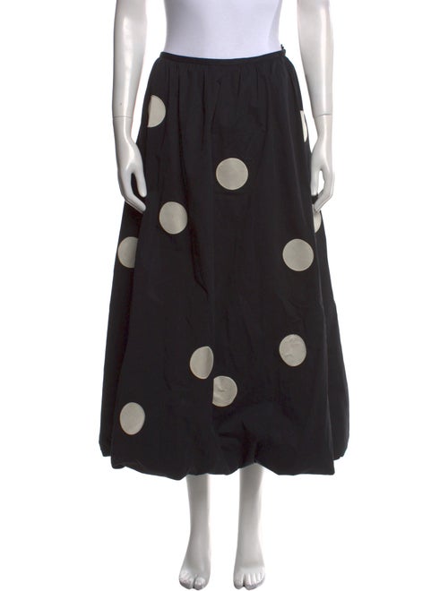 Tory Burch Polka Dot Print Midi Length Skirt