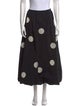 Tory Burch Polka Dot Print Midi Length Skirt