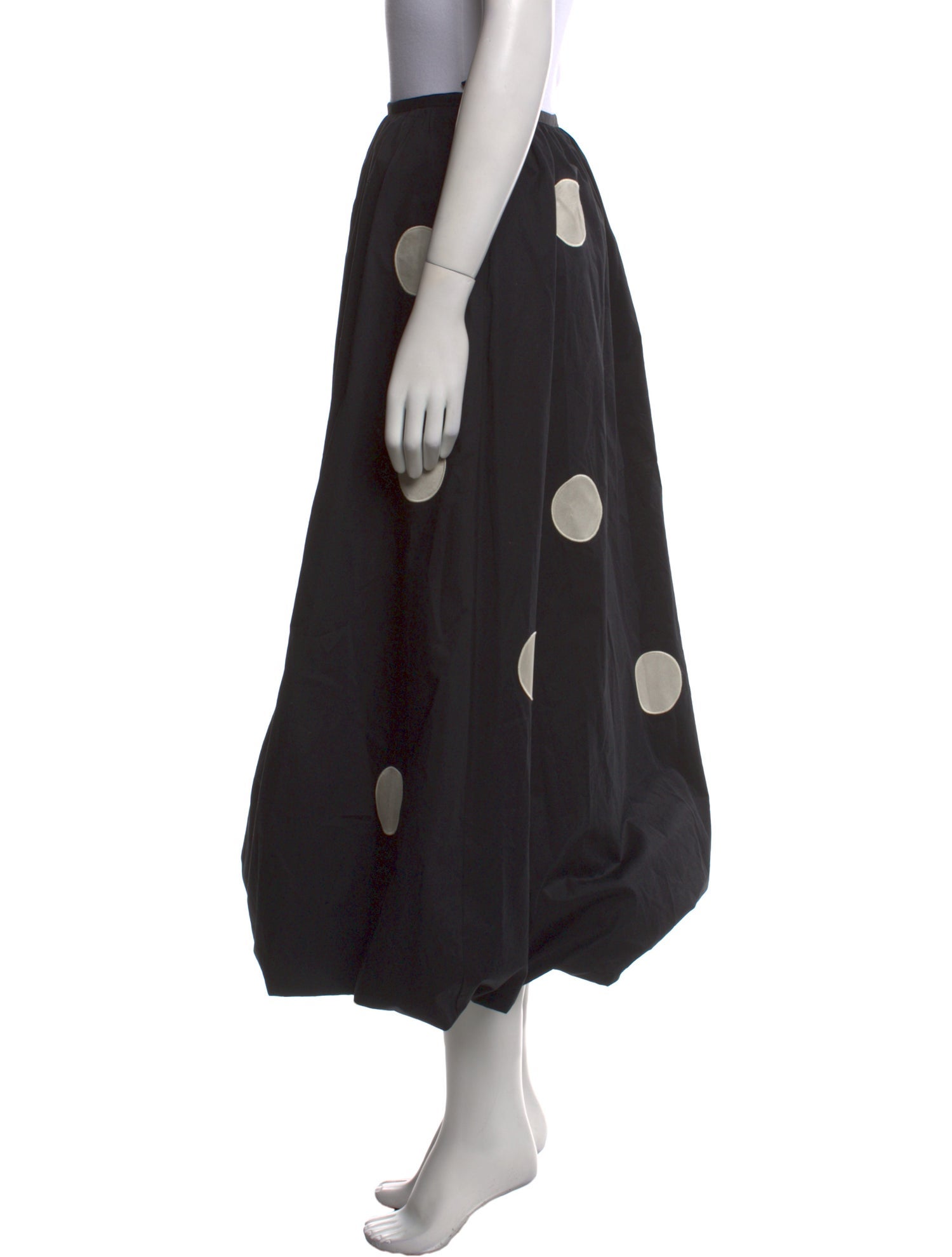 Tory Burch Polka Dot Print Midi Length Skirt