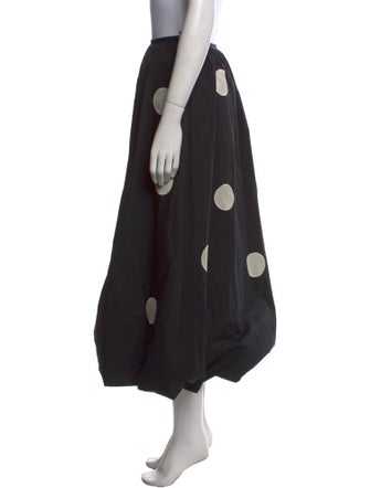 Tory Burch Polka Dot Print Midi Length Skirt