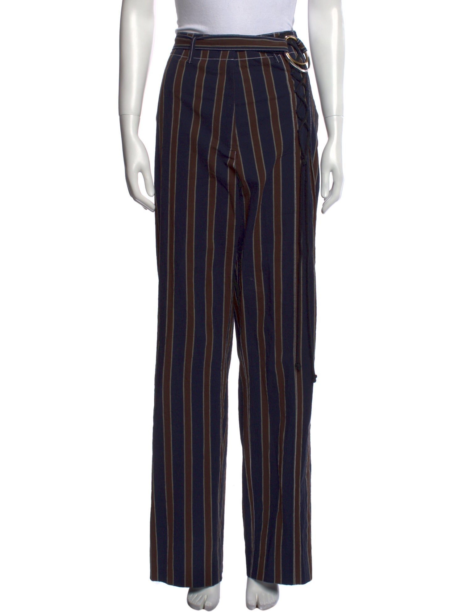 Tory Burch Striped Wide Leg Pants