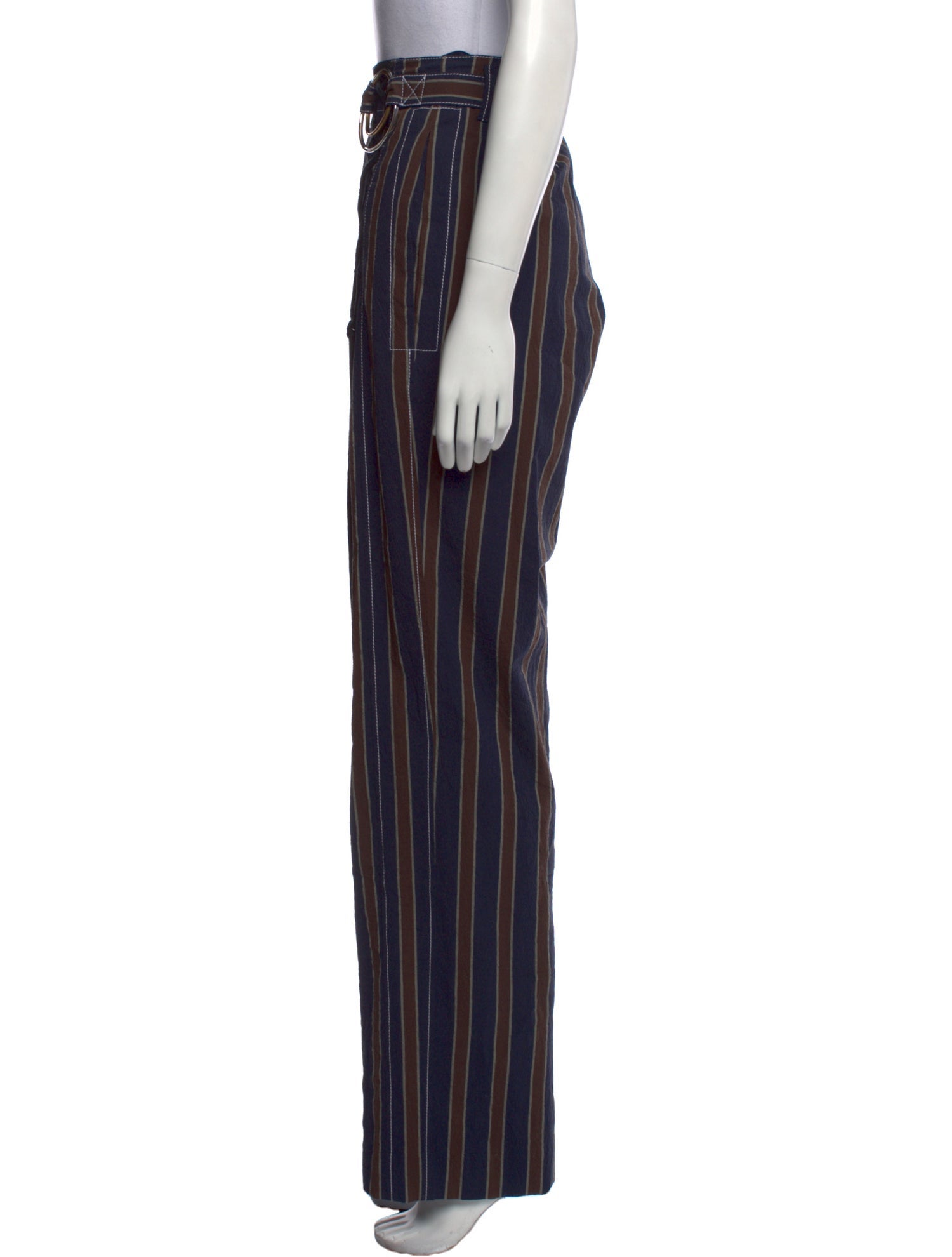 Tory Burch Striped Wide Leg Pants