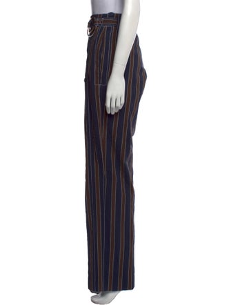 Tory Burch Striped Wide Leg Pants