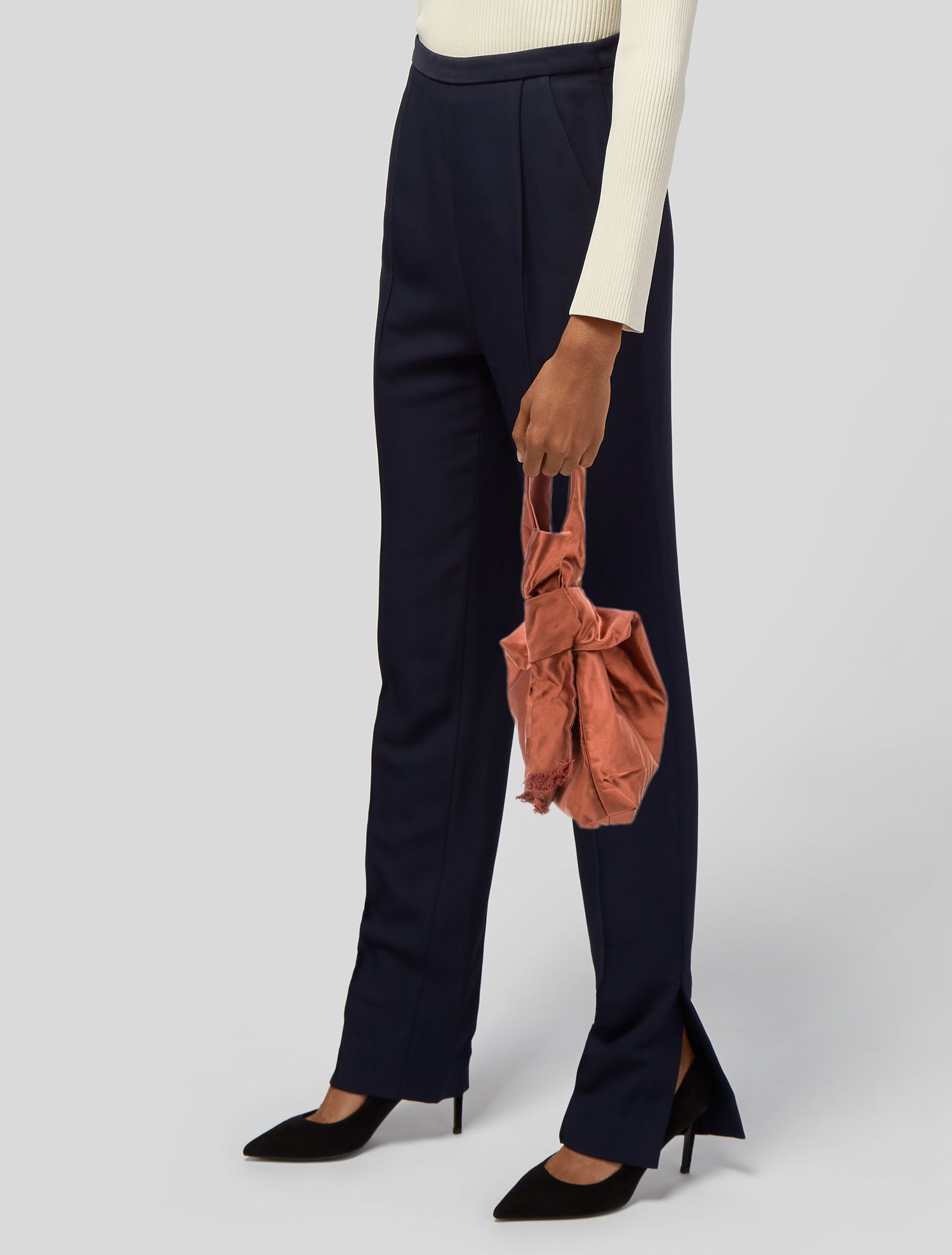 Tory Burch Satin Top Handle Bag