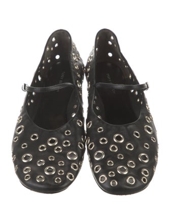 Tory Burch Leather Mary Jane Flats