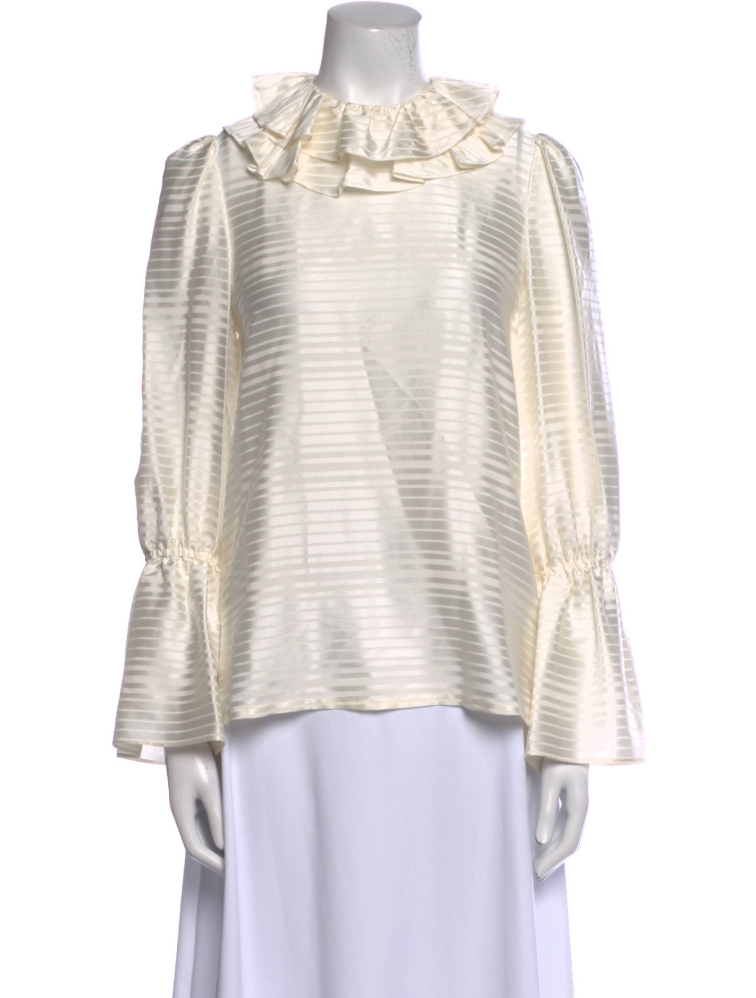 Tory Burch Silk Striped Blouse