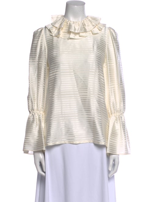 Tory Burch Silk Striped Blouse
