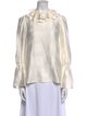 Tory Burch Silk Striped Blouse