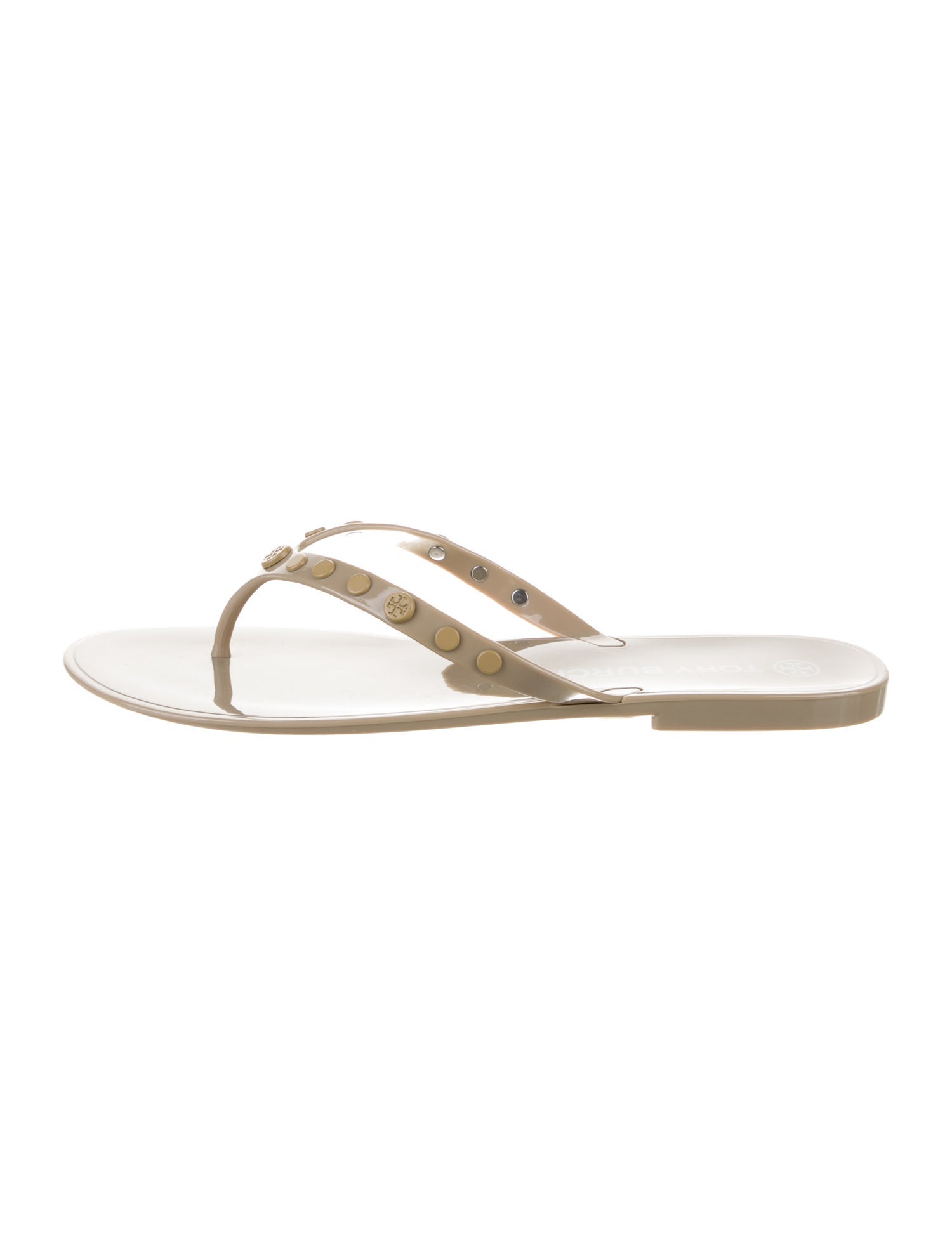 Tory Burch Rubber Studded Accents Slides