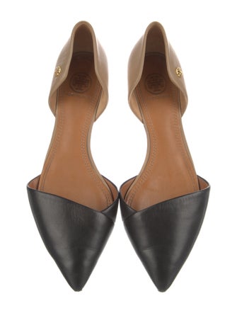 Tory Burch Leather D'Orsay Flats