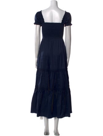 Tory Burch Square Neckline Long Dress