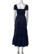 Tory Burch Square Neckline Long Dress