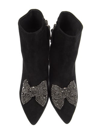 Tory Burch Suede Bow Accents Pumps