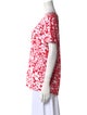 Tory Burch Floral Print Scoop Neck T-Shirt