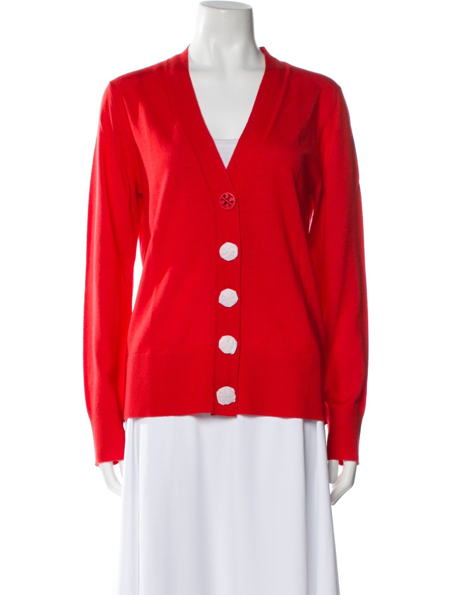 Tory Burch Merino Wool V-Neck Sweater w/ Tags