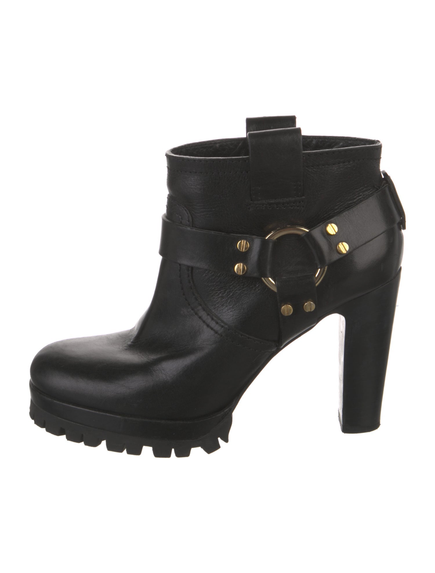 Tory Burch Leather Studded Accents Boots