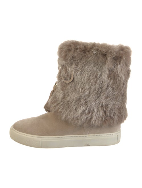 Tory Burch Suede Tassel Accents Boots