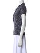 Tory Burch Printed Mock Neck Top